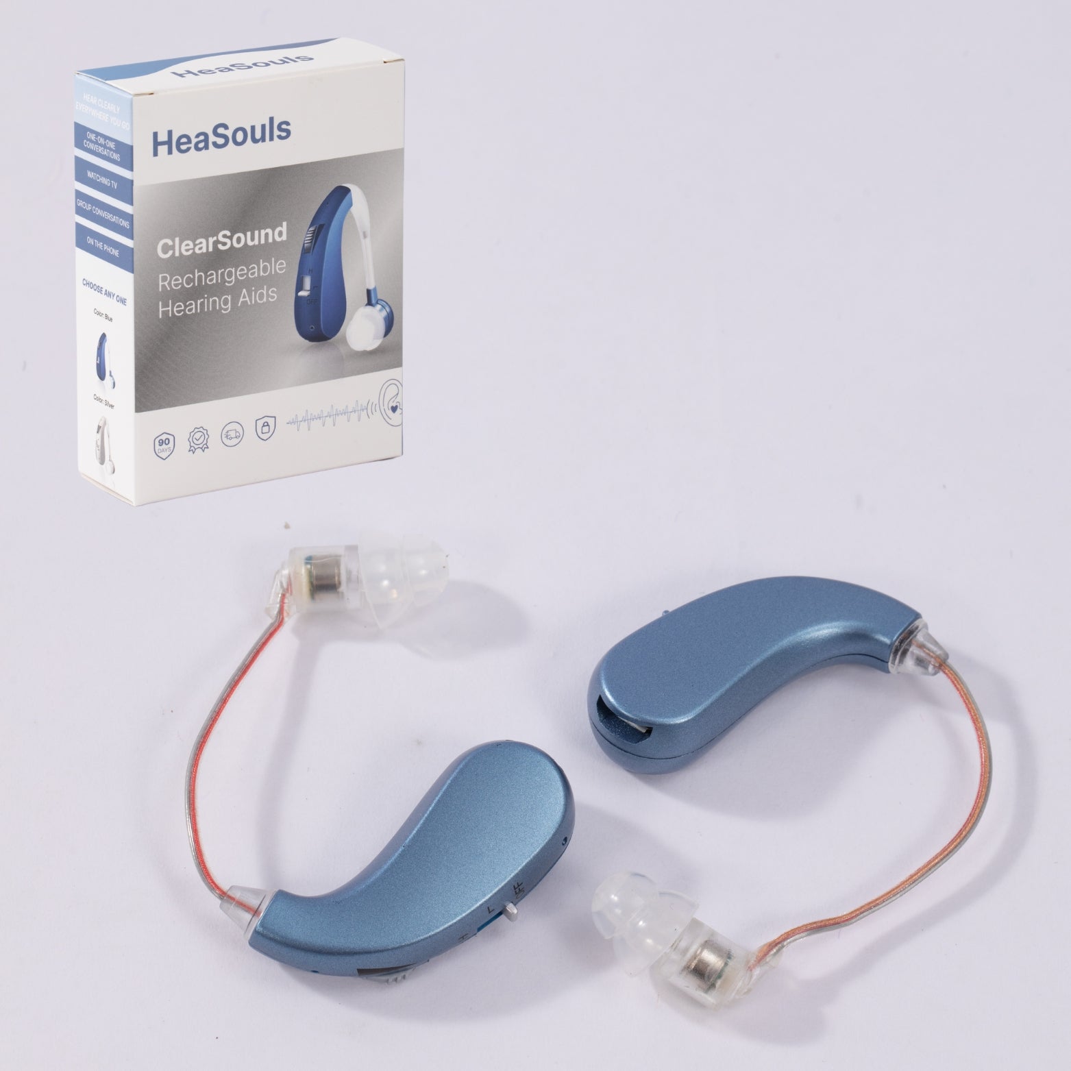 VoiceVivid™  ClearSound BTE Rechargeable Hearing Aids (Pair Of 2)