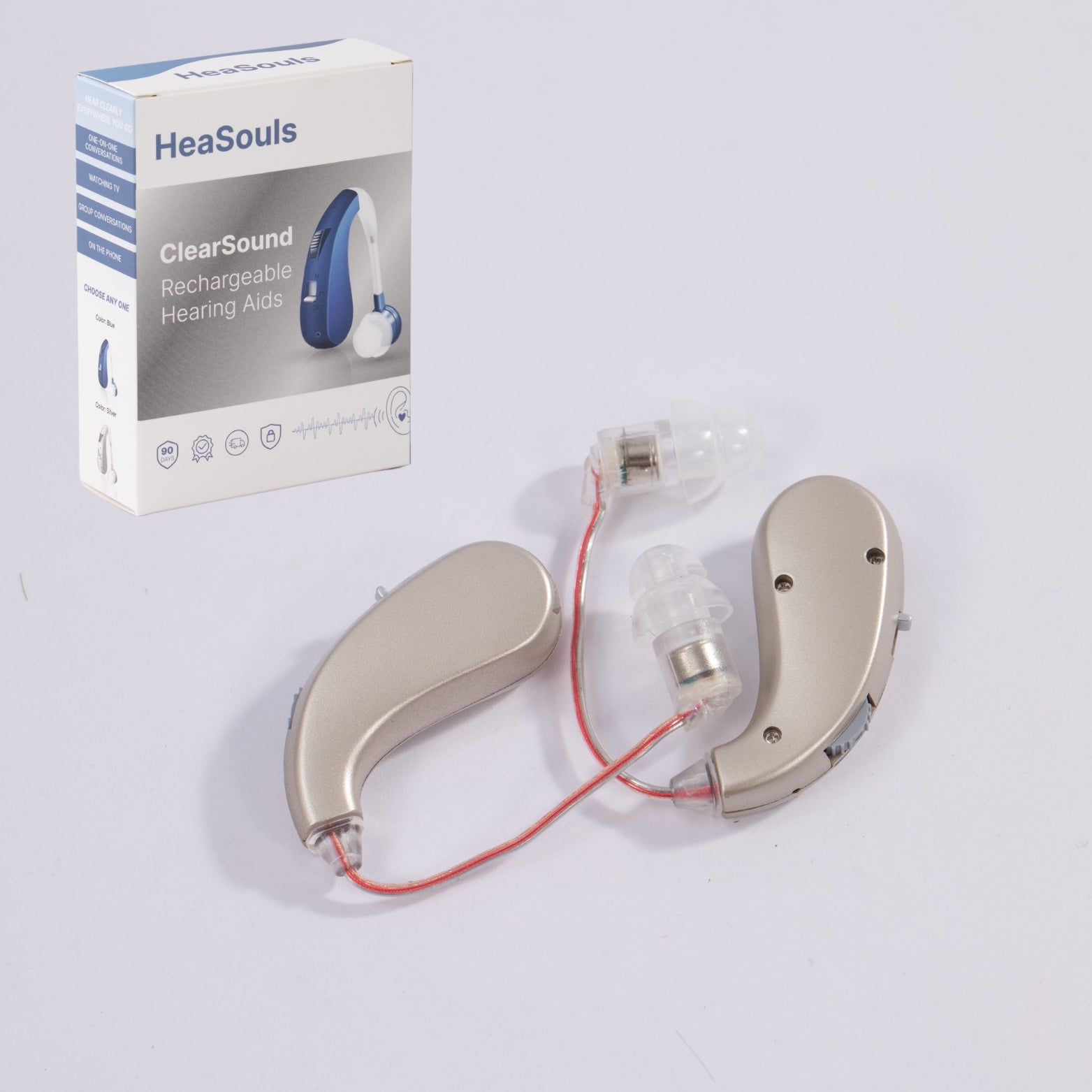 VoiceVivid™  ClearSound BTE Rechargeable Hearing Aids (Pair Of 2)
